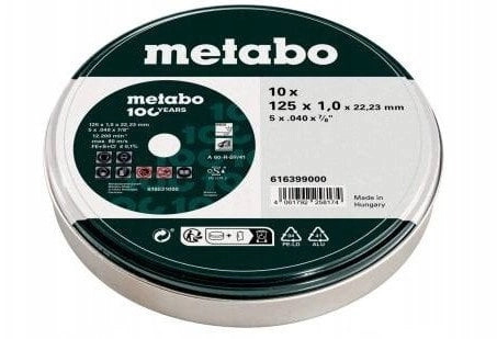 INOX CUTTING DISC 125*1.0*22.23MM