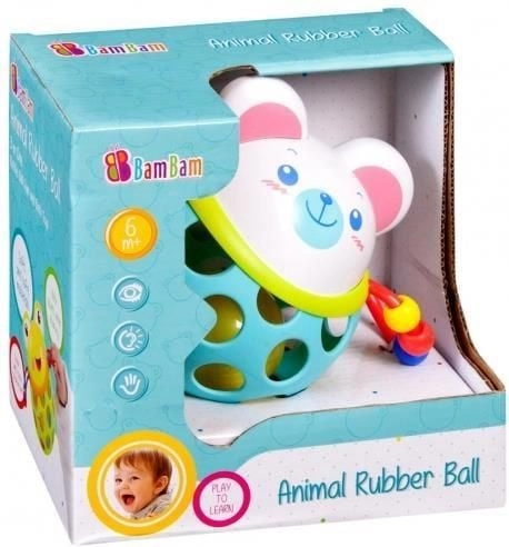 BamBam Rubber ball with a teddy