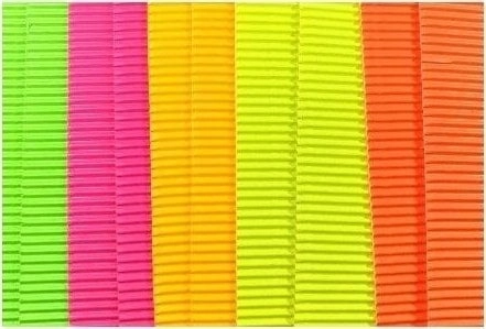 Fluo colored corrugated cardboard 25x35cm 10