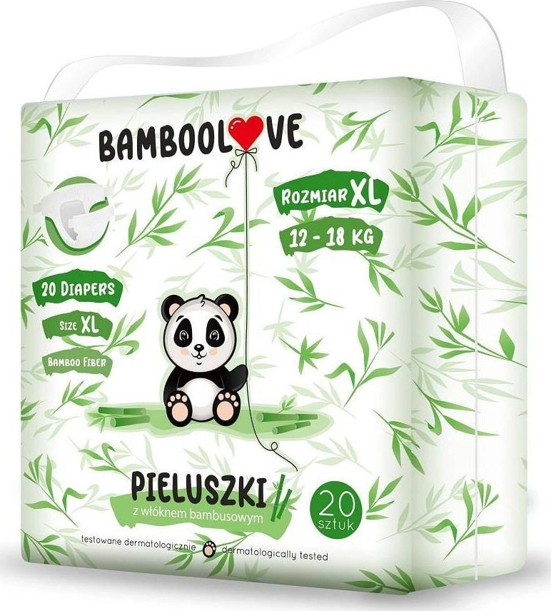 Bamboolove XL bamboo fiber diapers  12-18