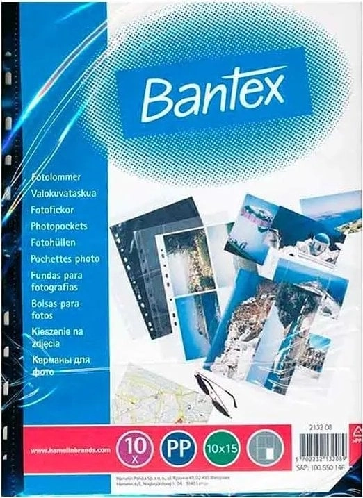 BANTEX Fotolommer 10x15 Sort 100550146 5702232132089