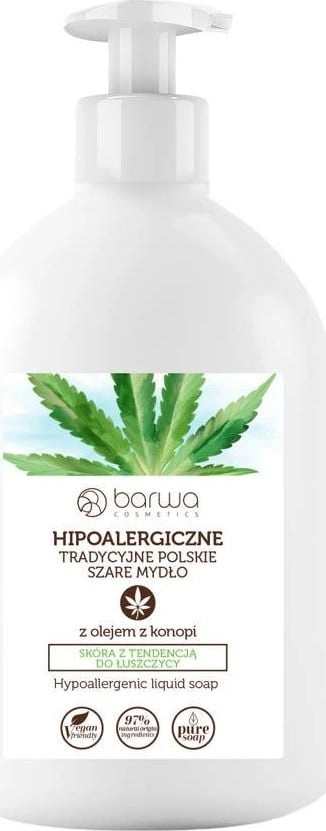 BARWA_Hypoallergenic traditional Polish gray liquid soap