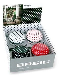 Basil Dzwonek rowerowy Big Bell Polkadot