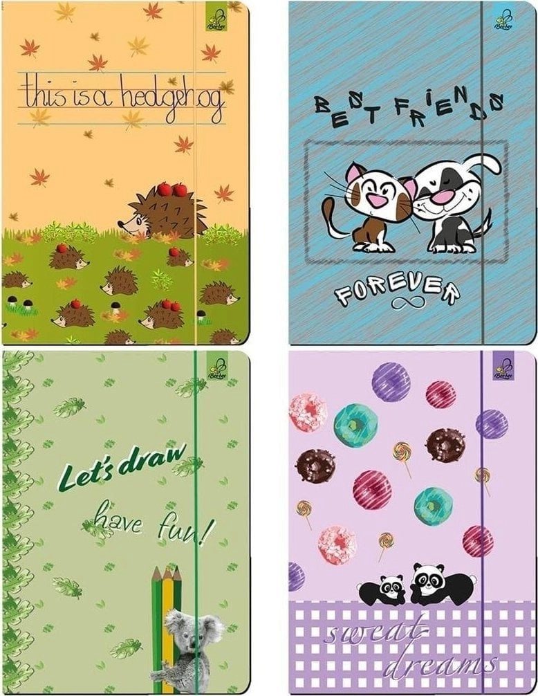 Bee-bee A4 folder with elastic band