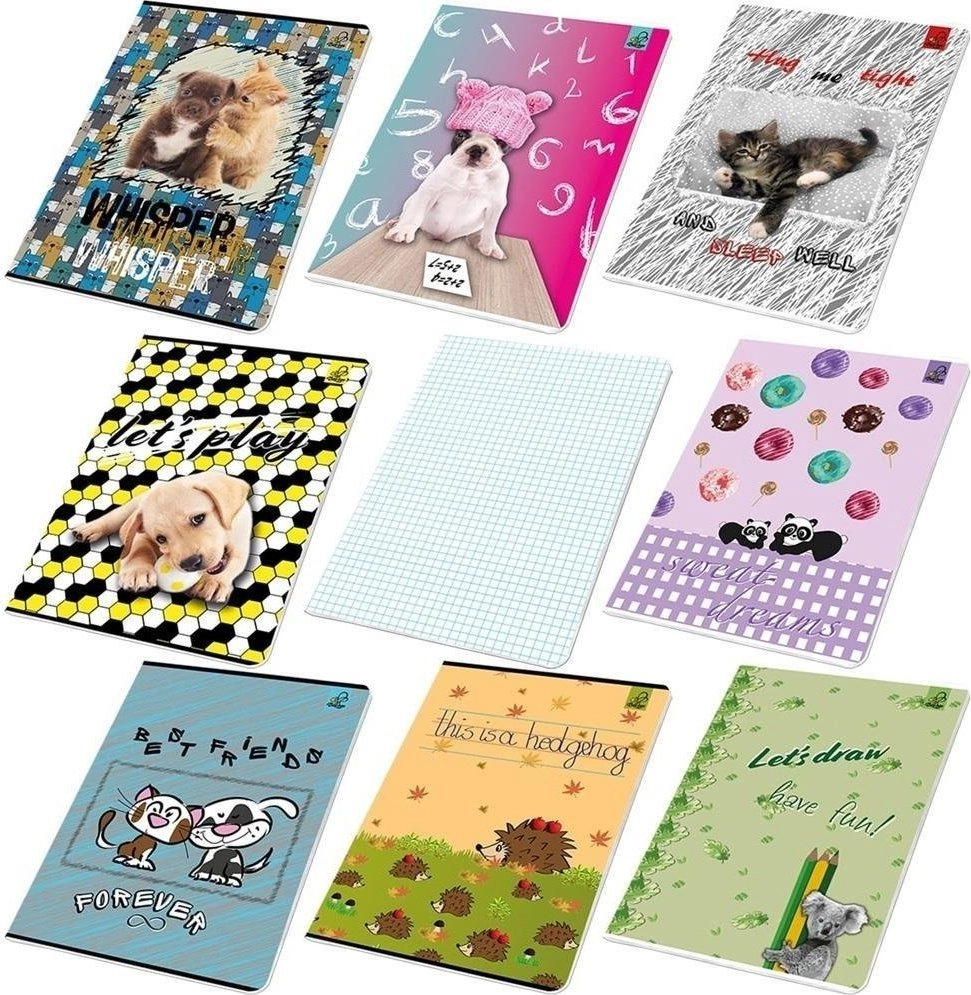 Notebook A5/16K grid BF animals (20