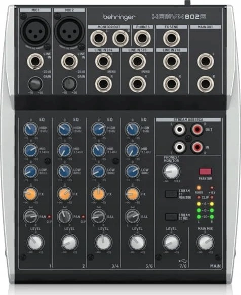 Behringer XENYX 502S - analogue audio