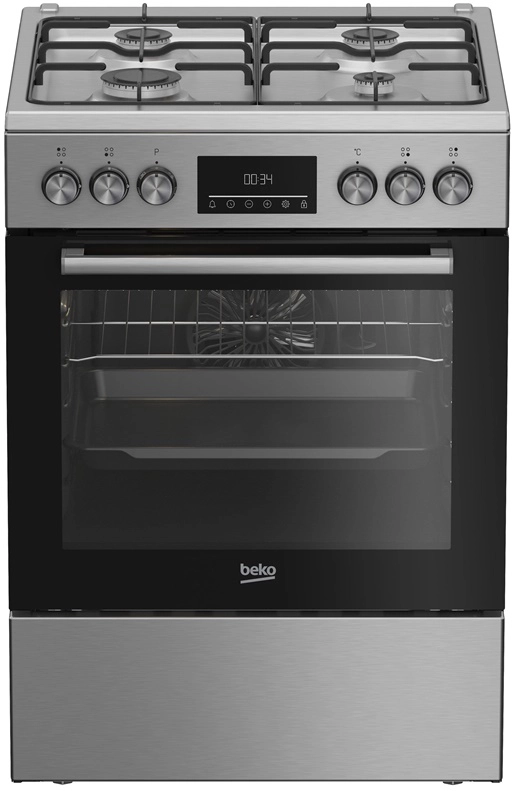 Gas stove with electric oven Beko