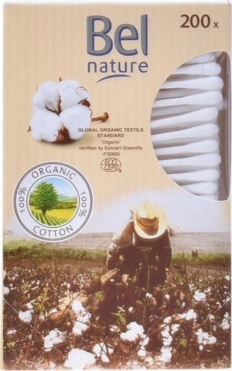 Cotton swabs Paper/100% organic cotton 200