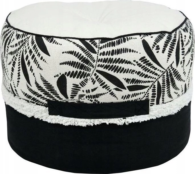 ZIANA cotton pouffe  Ø 40 cm