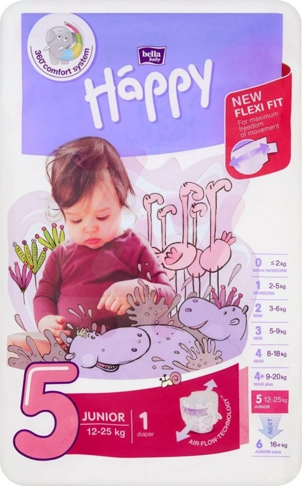 Bella Pieluchy Happy Junior 5 12-25