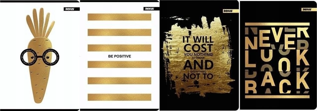 A5/60K notebook Canvas Gold line (10