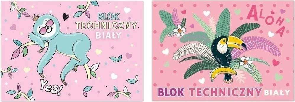 Beniamin Blok techniczny A4/10K biały dziewczynka