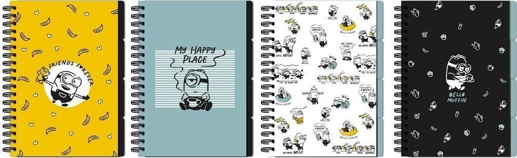 Circle notebook B5/96K Minions grid 5904441125900
