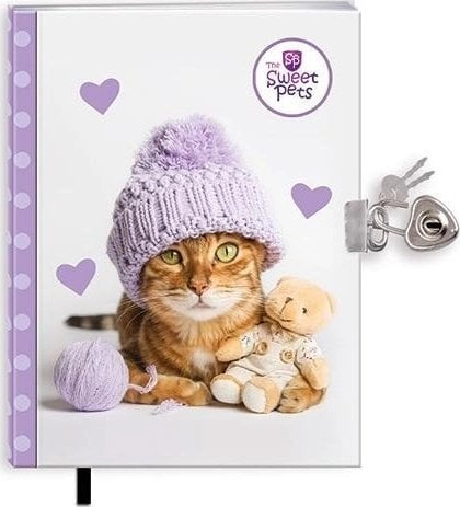 Diary with bookmark and padlock The
