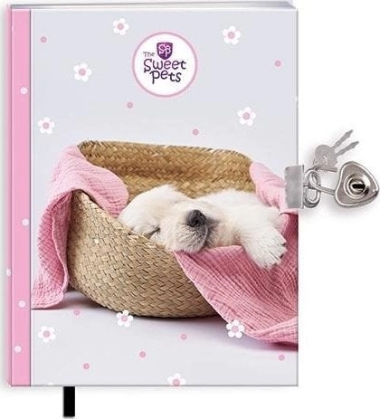 Diary with bookmark and padlock The