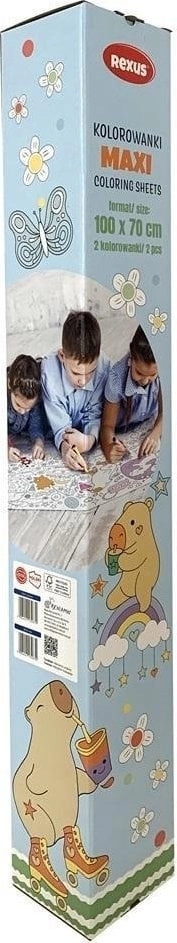 Capybara floor coloring book 50x70cm 5904441132670