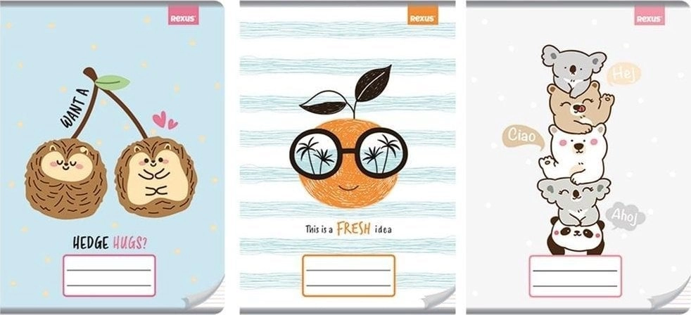 A4/32K colorful three-line notebook Girl (10