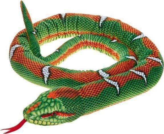 Green snake mascot 180 cm 13936