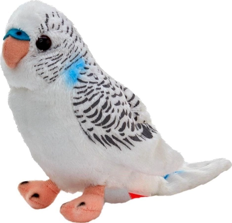 White wavy parrot 13 cm 5901703120659