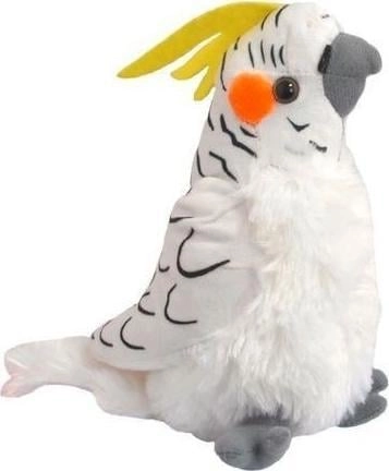 Nymph parrot mascot  white  17 cm