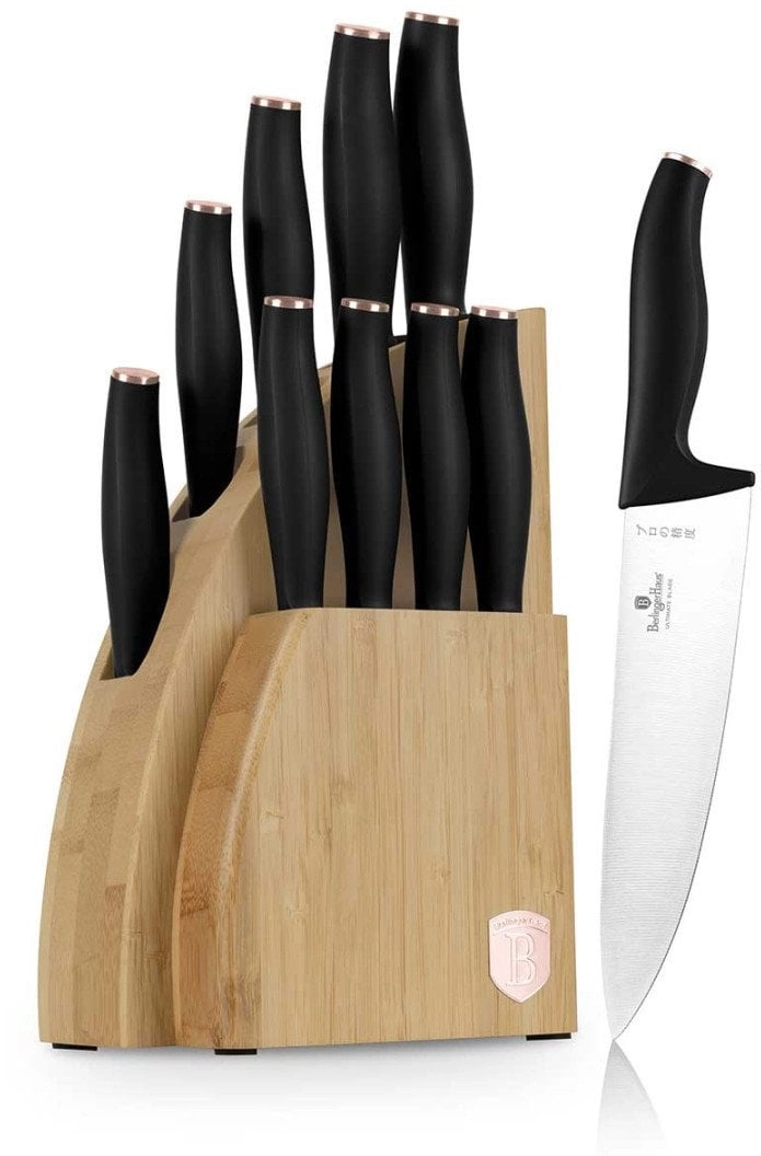 Rinkinys BAMBOO BLOCK KNIFE 10-ELE BERLINGER