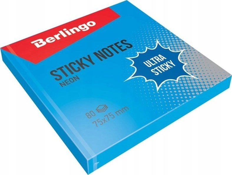 Berlingo Self-adhesive pad 75x75 blue 80