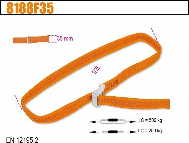 Beta Tools BETA FIXING STRAP 500kg/5m/35mm