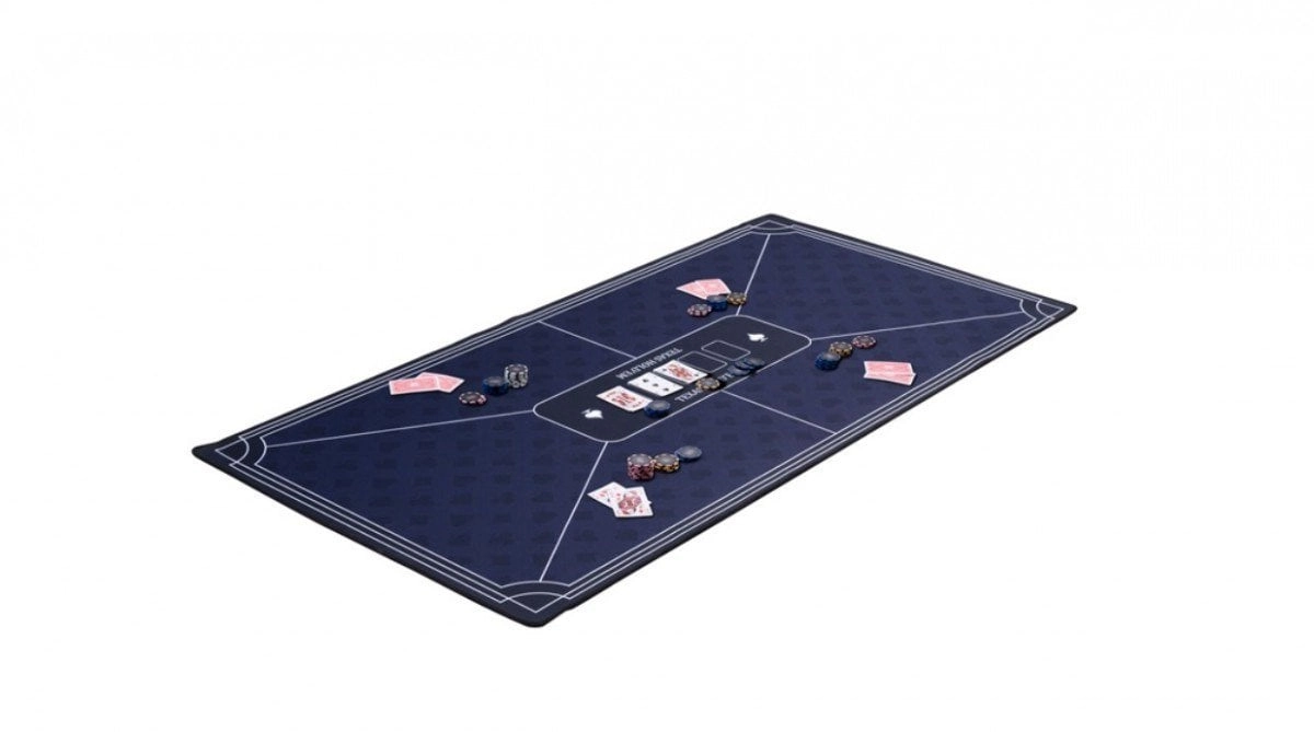 Blue poker mat 118x59cm 19667 8716096019667