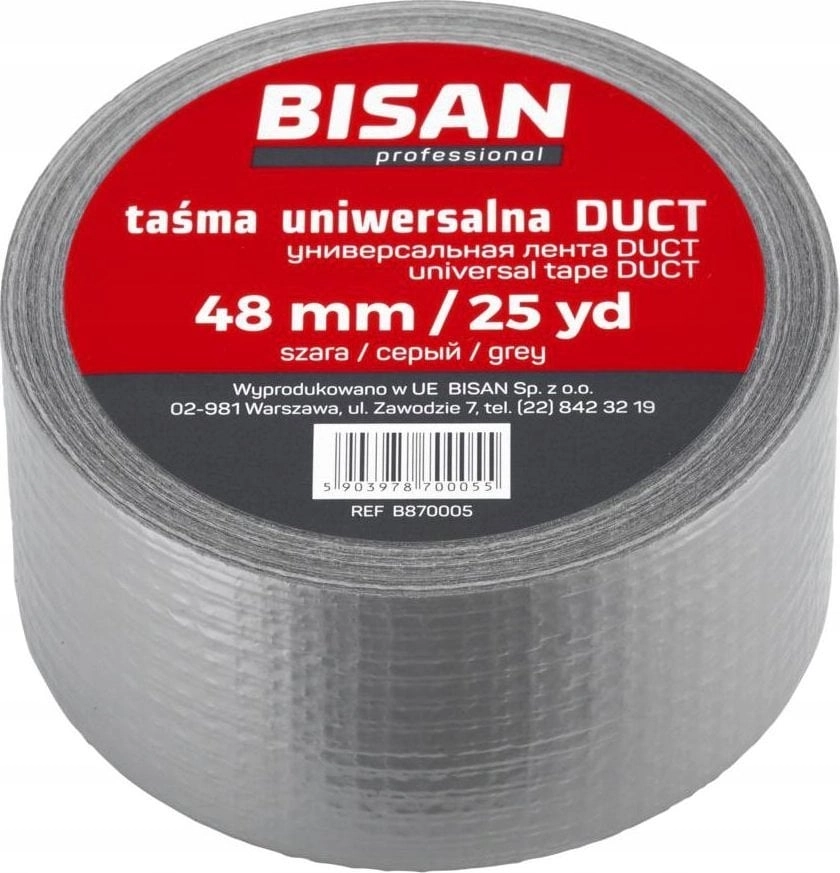 Bisan DUCT universal tape 48mm/50yd (gray)