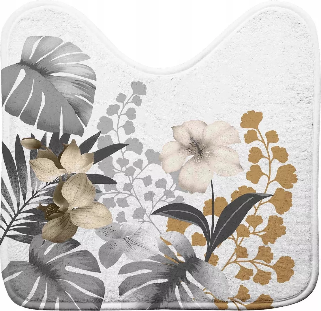 Bisk Bathroom rug 45x45cm white 14169284