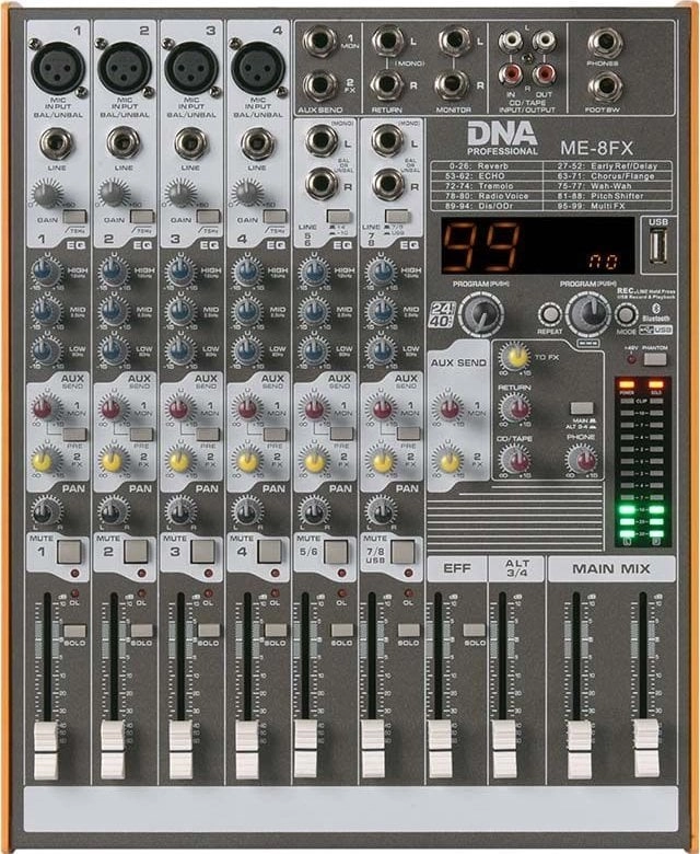 DNA DNA ME-8FX audio mixer 8