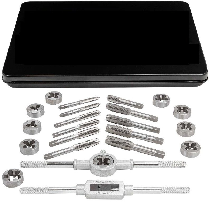 A set of inch taps and