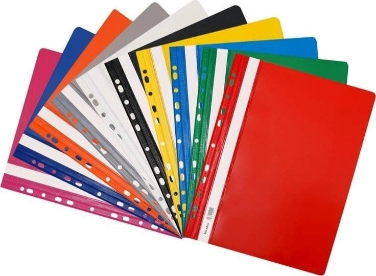 Skoroszyt twardy zawieszany PVC mix (10szt)