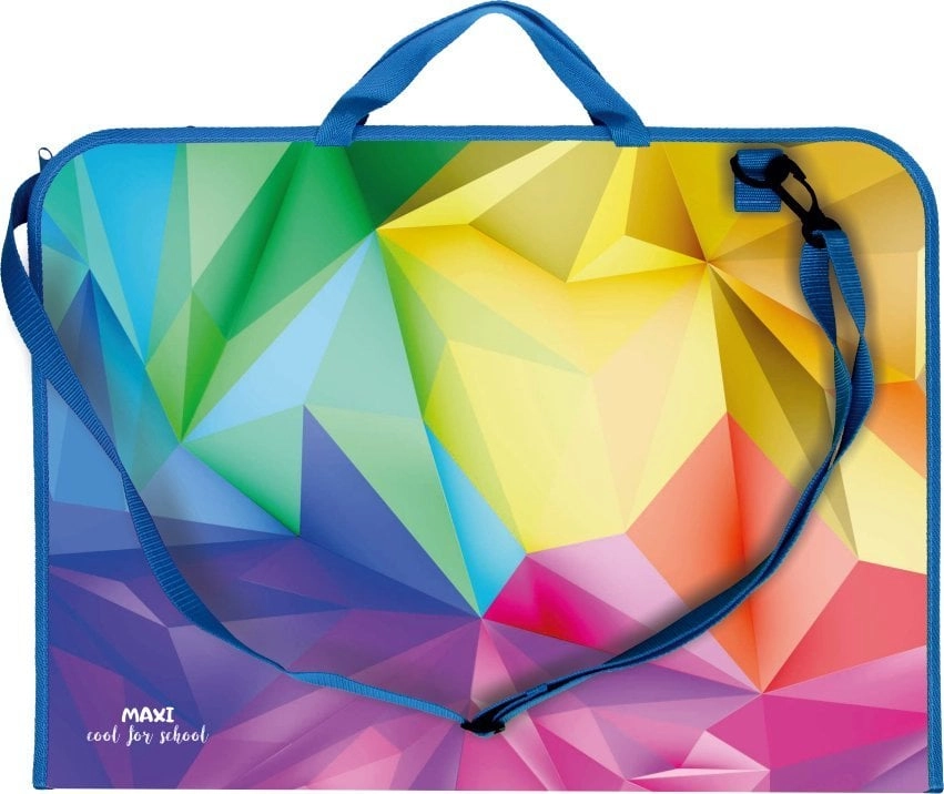 A3 drawing folder with geometric print