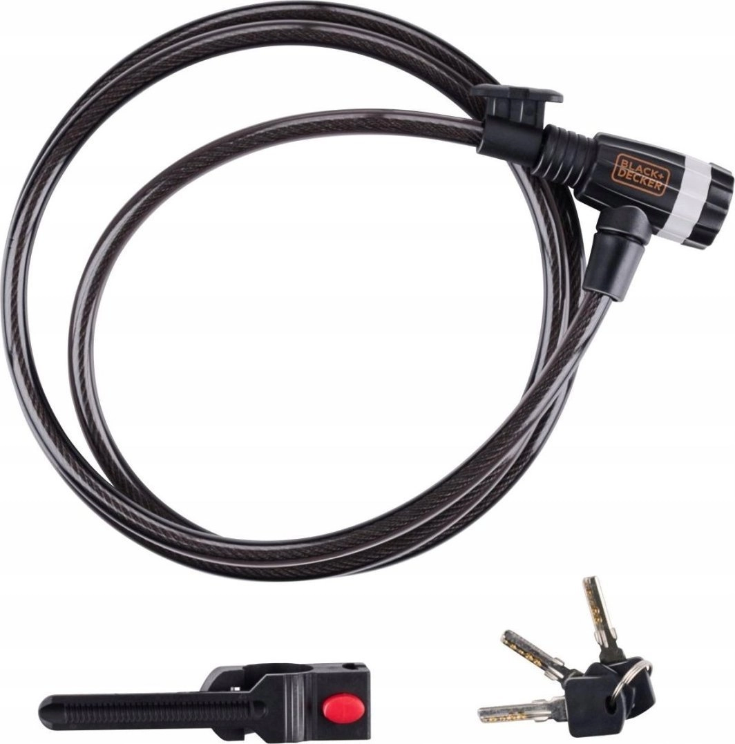 Black+Decker BIKE LOCK CABLE WITH LOCK