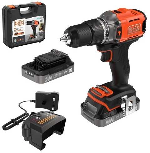 Black Decker impact drill/screwdriver bit BCD383D2XK-QW