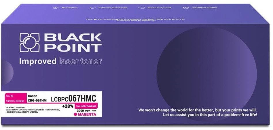 [LCBPC067HMC] BP Toner (Canon CRG-067HM) version