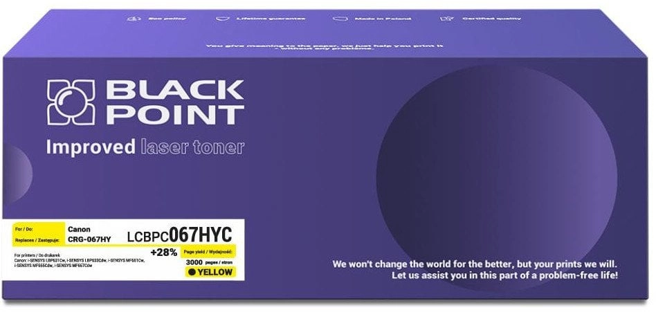 [LCBPC067HYC] BP Toner (Canon CRG-067HY) version