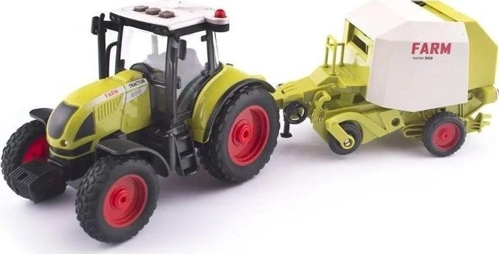 Tractor with trailer  hay baler  tractor