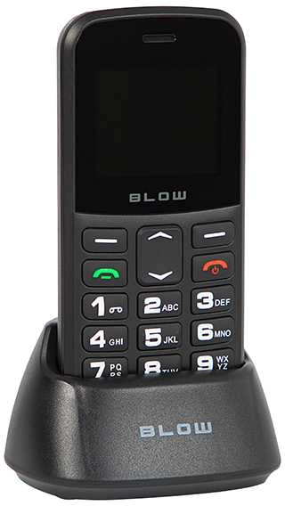 Phone for seniors BLOW Black with