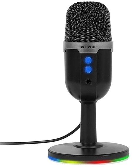 Studio microphone with BLOW LED stand
