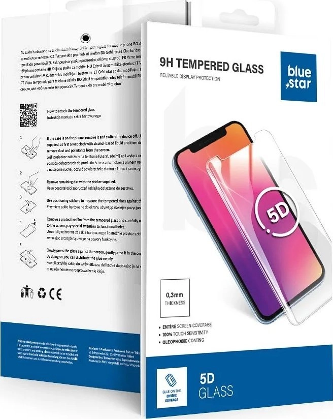 Szkło hartowane Blue Star 5D -