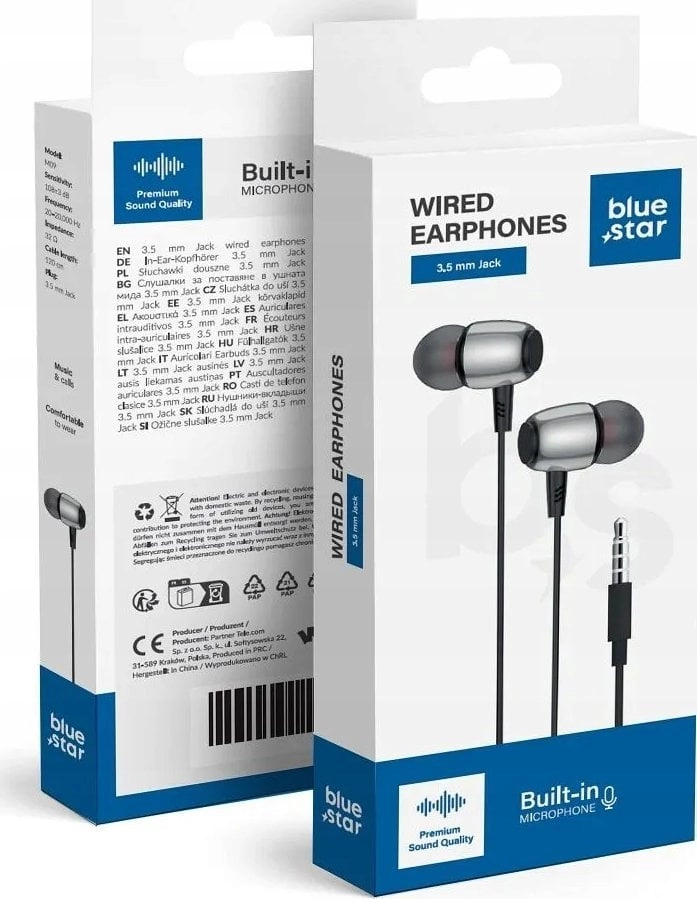 BLUE STAR wired headphones 3.5
