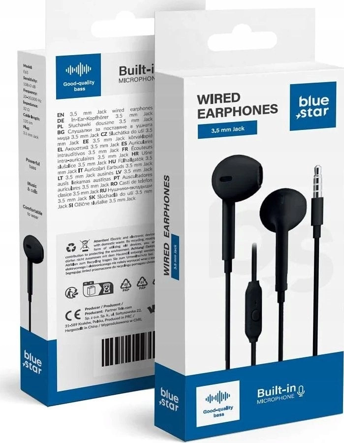 BLUE STAR wired headphones 3.5