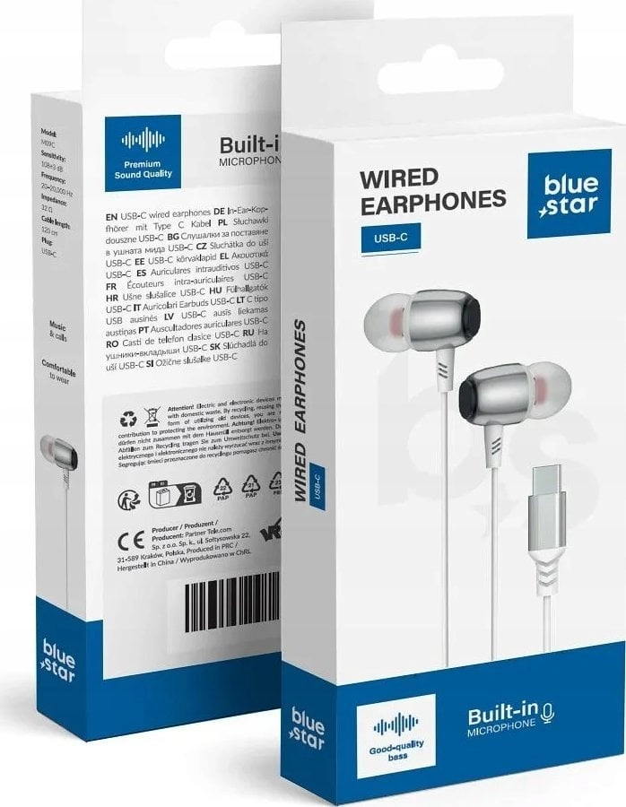 BLUE STAR wired headphones Type C