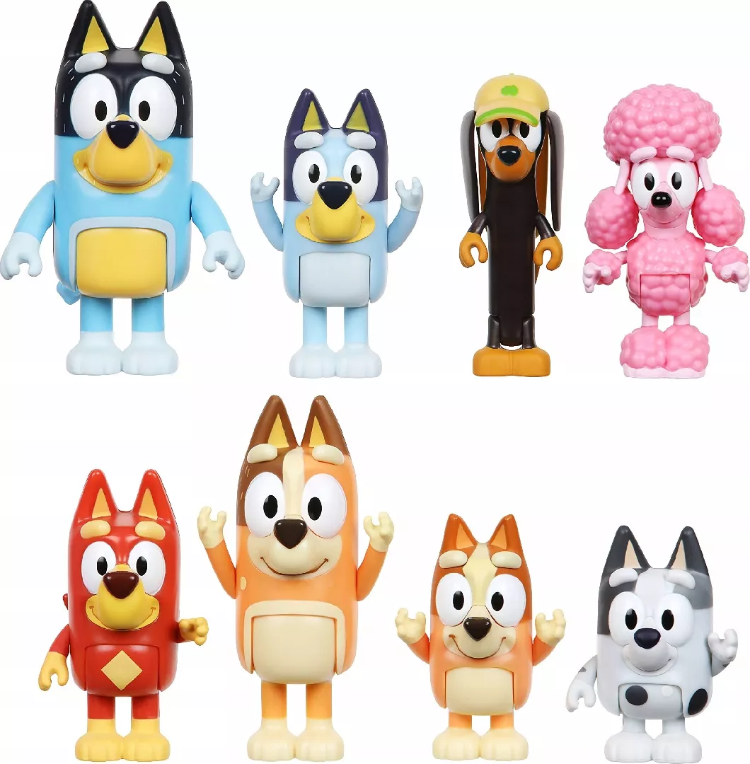 Figurka Bluey Bluey - 8 Figures