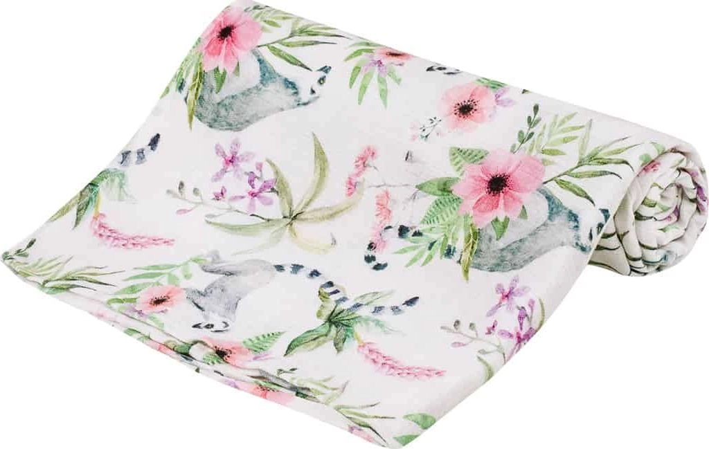 Bocioland Bamboo diaper 30x30cm Bocioland lemurs