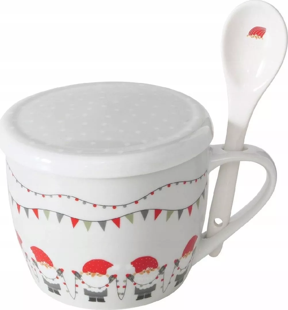 Boltze Christmas jumbo mug with lid