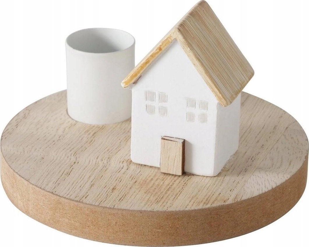 Boltze Candlestick with a house on