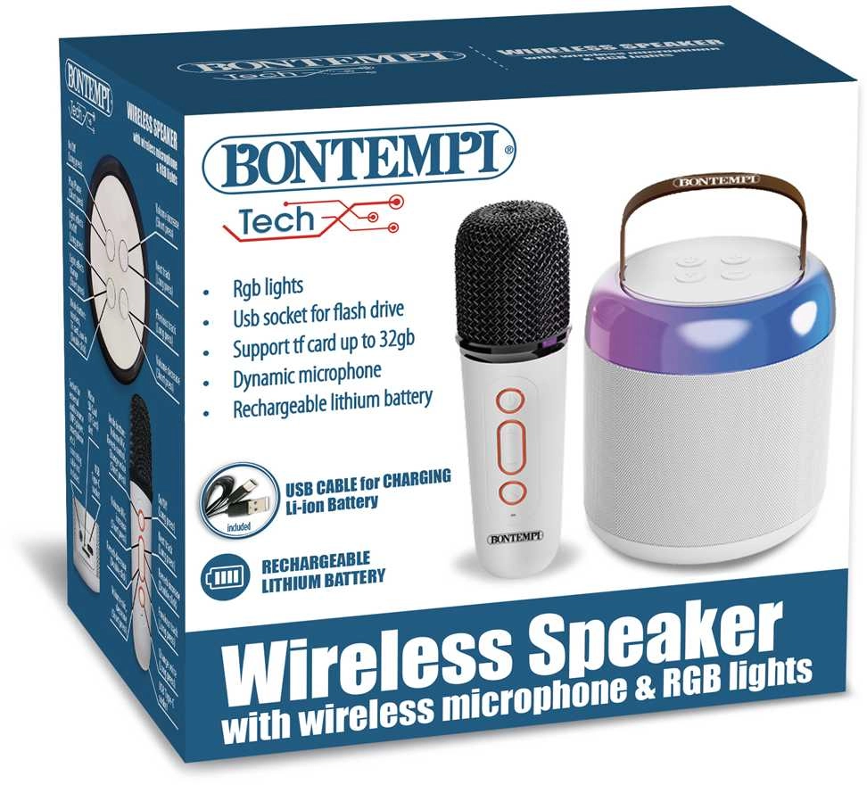 BONTEMPI wireless speaker with microphone and